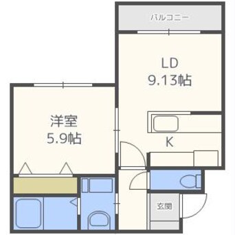 間取図 ルーナ南郷