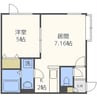 ヴェローチェ 1LDKの間取り