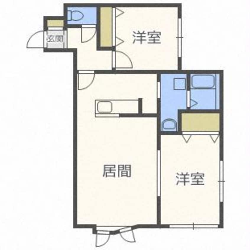 間取図 ピーナッツ厚別