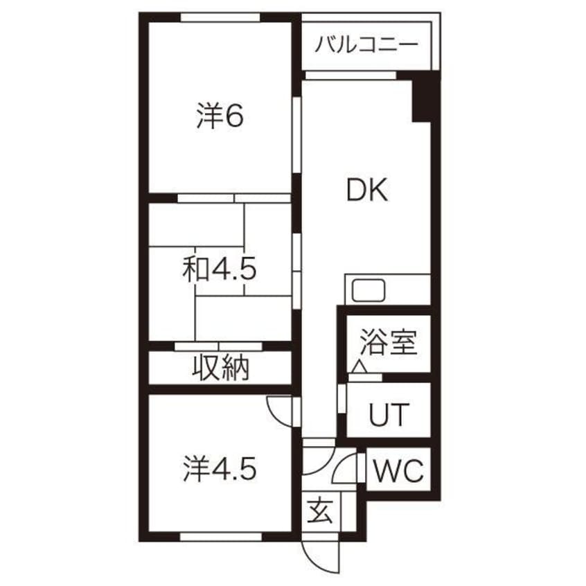 間取図 ハイデンスＭＭ南郷