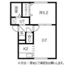 ゴーチェ・サラ栄通 1DKの間取り