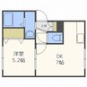 ゴーチェ・サラ栄通 1DKの間取り