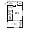 シャテーニュ 1LDKの間取り