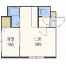 クリフ澄川 1LDKの間取り