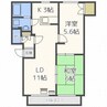 プロスパー１５ 2LDKの間取り