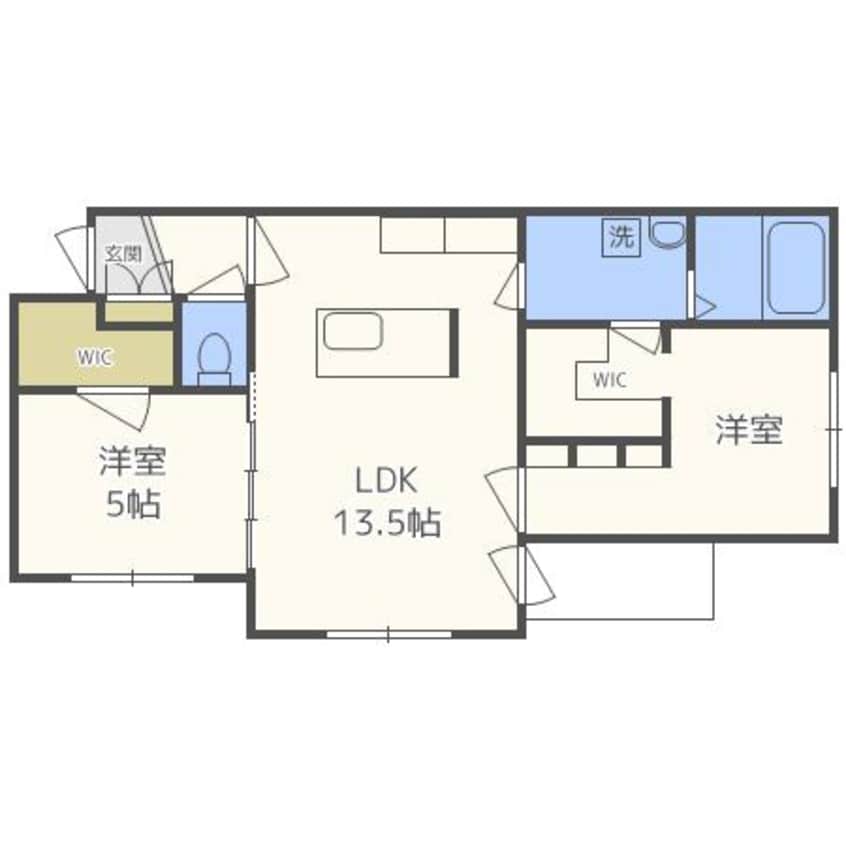 間取図 カレラ新さっぽろ