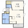ラ・テラス 1LDKの間取り
