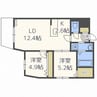 Ａ-ｂｉｃ新札幌 2LDKの間取り