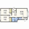 ルミエールサガノ 2LDKの間取り