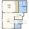 ロア・エスポワール 1LDKの間取り