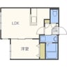 ライフジュエル南郷通 1LDKの間取り