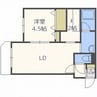 グランビア南郷 1LDKの間取り