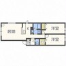 ルミエール栄通１６ 2LDKの間取り