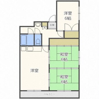 間取図 フォレストヒルズ南郷