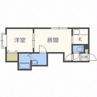 間取図 モンキー　Ａ棟