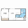 ボヌール厚別壱番館 1LDKの間取り