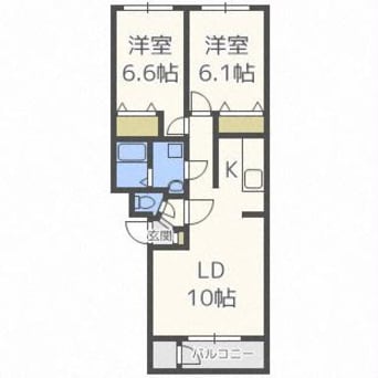 間取図 ハイツ馬場公園