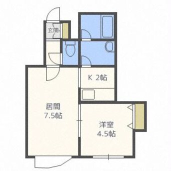 間取図 コートブランシェ厚別