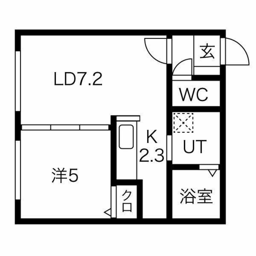 間取図 カルムハピネス南郷