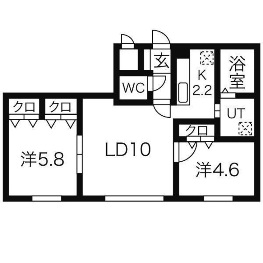 間取図 ラティール新札幌