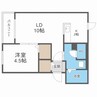 リュミエール 1LDKの間取り