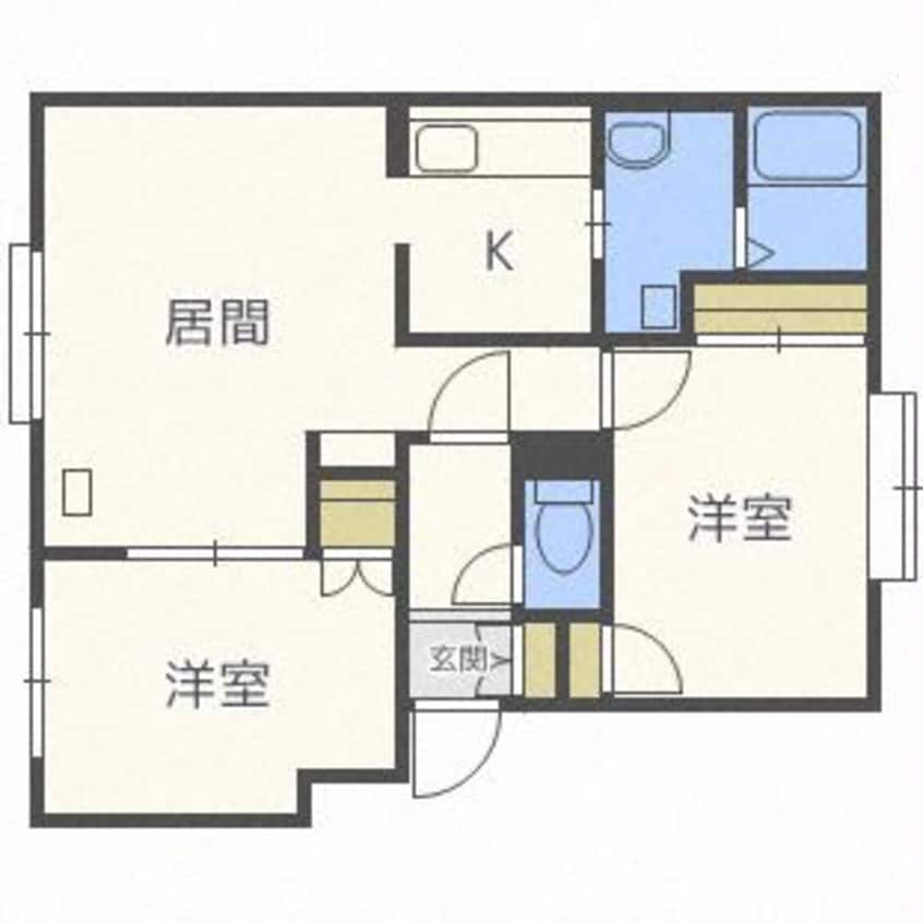 間取図 カサグランデ白石