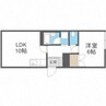 サウスサイド16 1LDKの間取り