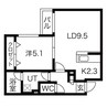 Ｇｒａｎｄ　Ｒａｖｉｎｅ南郷通 1LDKの間取り