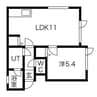 パラレル本郷 1LDKの間取り