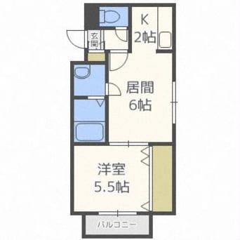 間取図 グロワール南郷
