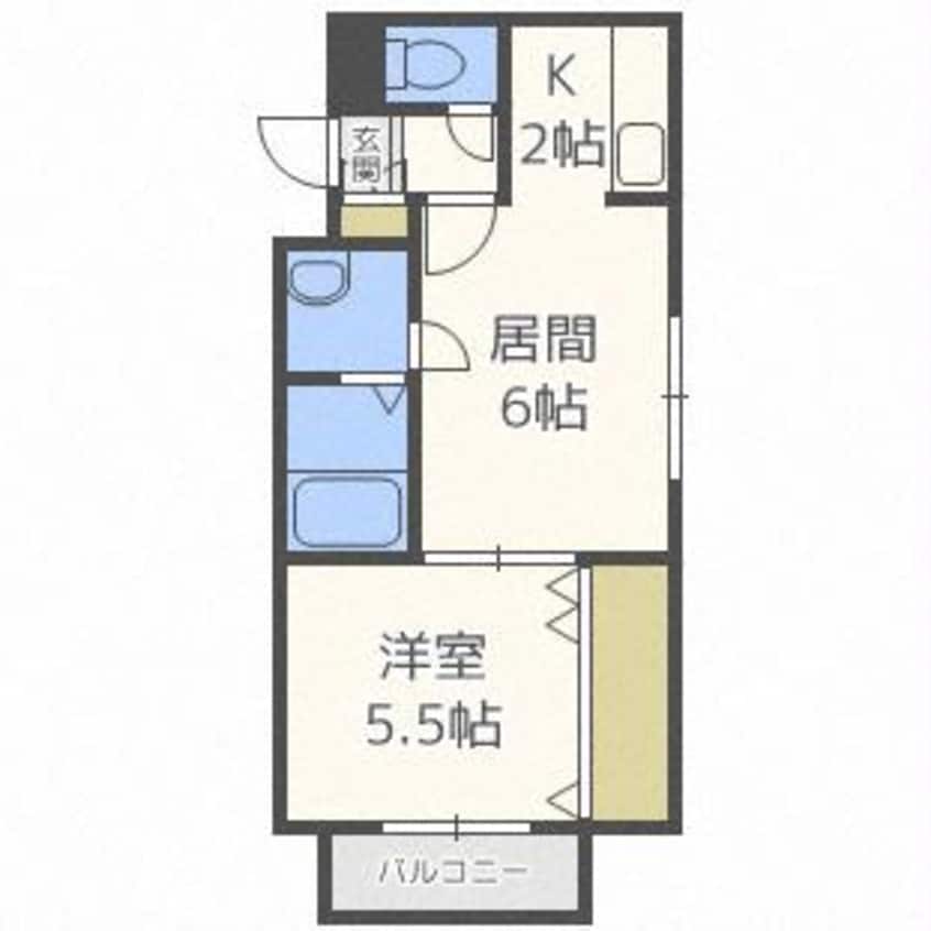 間取図 グロワール南郷