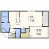 モルティーニ南郷 1LDKの間取り