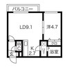 グルービー 1LDKの間取り