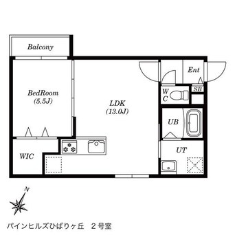 間取図 パインヒルズひばりヶ丘