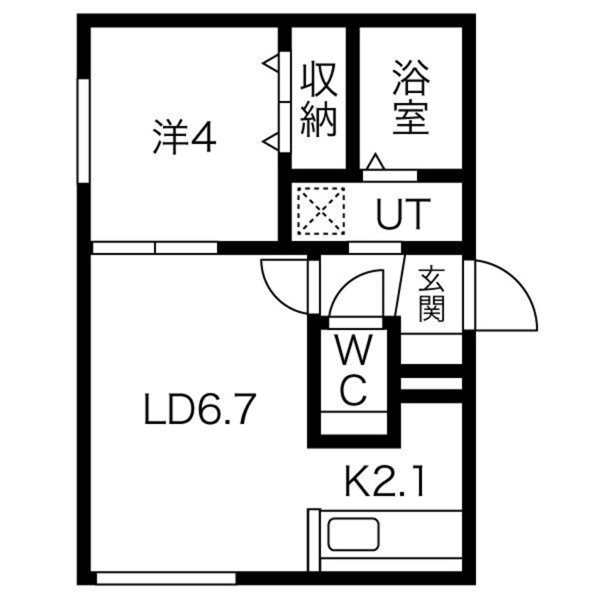 間取図 Ｅｎｃｈａｎｔｅ　ＳＨＩＲＯＩＳＨＩ