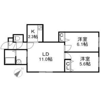 間取図 ピルヴィーテ南郷