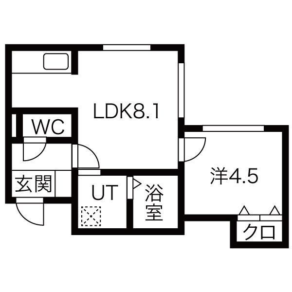 間取り図 ヴィラ本通南