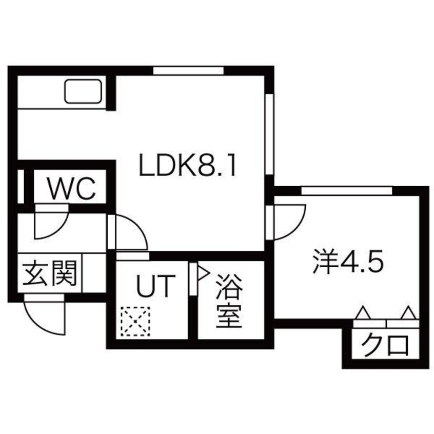 間取図 ヴィラ本通南