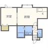ウッドビレッジＩＩ 1LDKの間取り