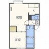 ＴＥＡＮＡ弐番館 1LDKの間取り