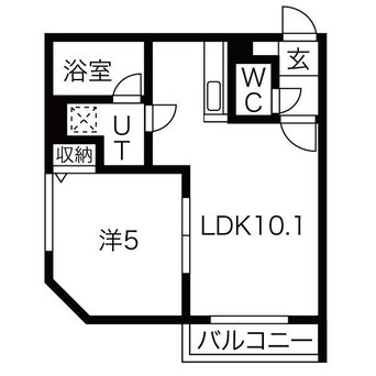 間取図 オルセー厚別中央ＶＩ