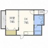 サンシャインハイツ 1DKの間取り