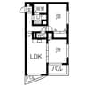 ラークヒルズマンション 2LDKの間取り