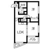 ラークヒルズマンション 2LDKの間取り