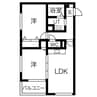 ラークヒルズマンション 2LDKの間取り
