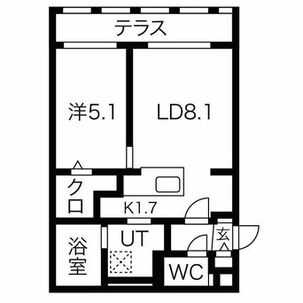 間取図 ブランシャール新さっぽろ