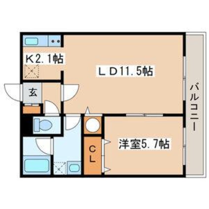 間取図 アビタシオン厚別中央