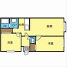 パレットコートＩ 2LDKの間取り