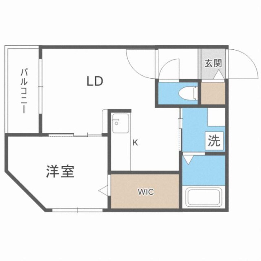 間取図 タルト南郷（南郷通１４丁目北＿Ａ棟）