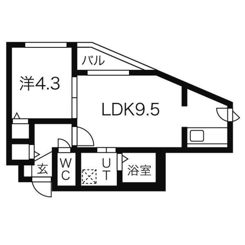 間取図 オルセー厚別中央III